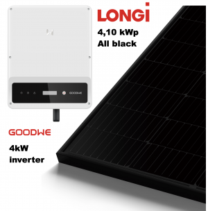 Komplet 4 kWp solcelleanlæg