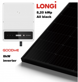 Komplet 8 kWp solcelleanlæg